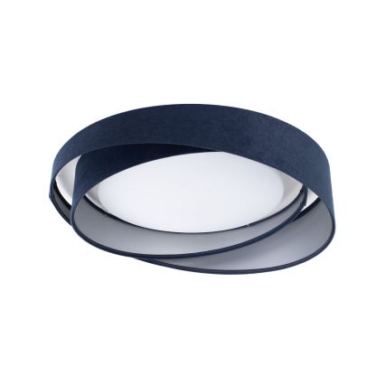 LED Ściemnialna lampa sufitowa SMART GALAXY MODERN LED/24W/230V 3000-6500K śr. 55 cm niebieska/srebrna + pilot zdalnego sterowania