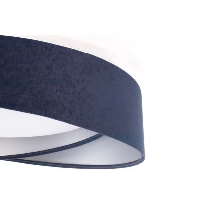 LED Ściemnialna lampa sufitowa SMART GALAXY MODERN LED/24W/230V 3000-6500K śr. 55 cm niebieska/srebrna + pilot zdalnego sterowania