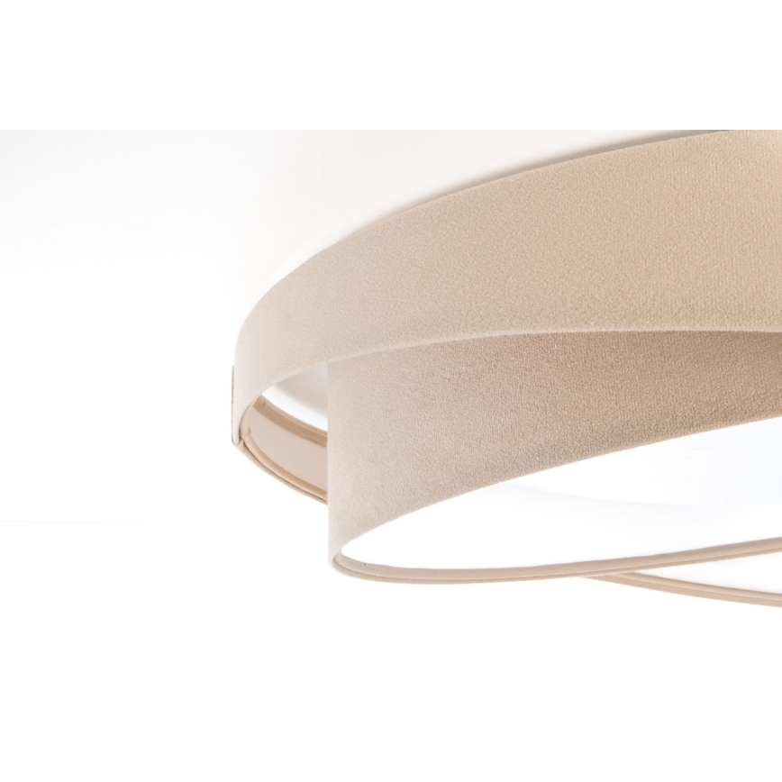 Ściemnialna lampa sufitowa LED SMART GALAXY MODERN LED/24W/230V 3000-6500K śr. 55 cm beżowy/biały + pilot zdalnego sterowania