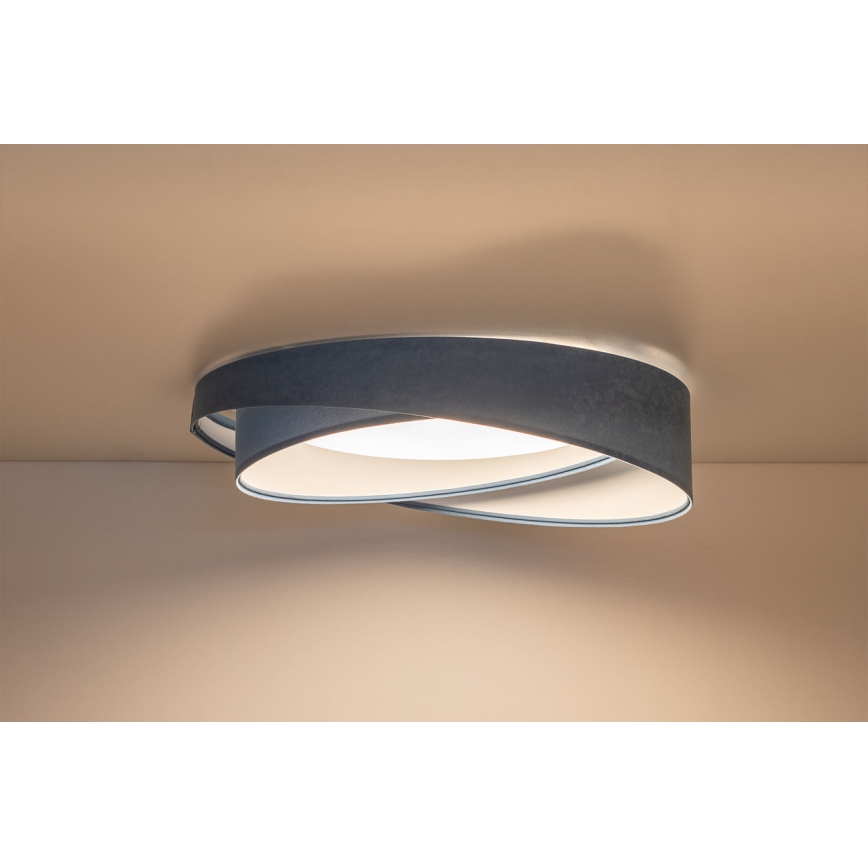 Ściemnialna lampa sufitowa SMART GALAXY MODERN LED/24W/230V 3000-6500K śr. 55 cm niebieska + zdalne sterowanie
