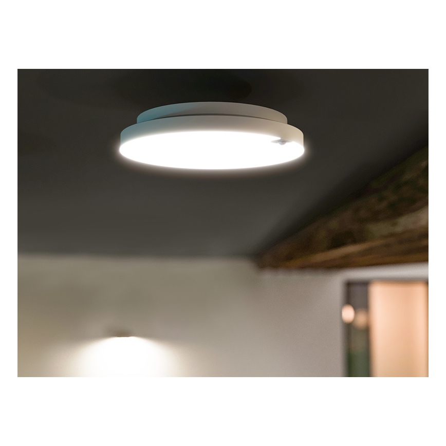 LED ściemnialna lampa sufitowa z czujnikiem ruchu i zmierzchu LED/6/12/18W/230V śr. 23 cm