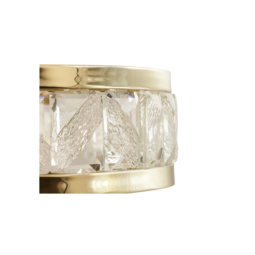 Ściemnialny kryształowy żyrandol na lince ENRIQUE LED/50W//230V 3000-6000K + pilot zdalnego sterowania