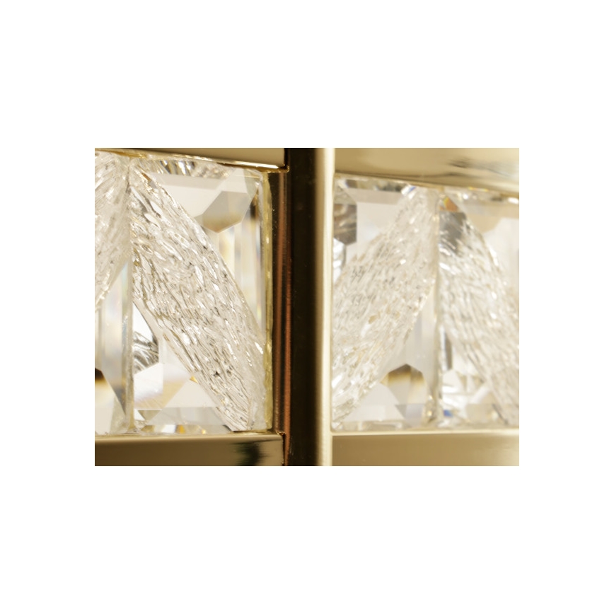 Ściemnialny kryształowy żyrandol na lince ENRIQUE LED/50W//230V 3000-6000K + pilot zdalnego sterowania