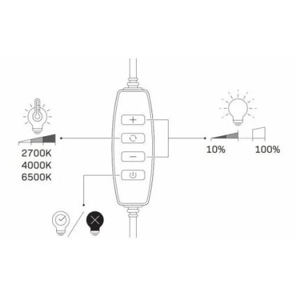 LED Ściemnialna lampa ze statywem i uchwytem do vlogowania LED/10W/5V 2700-6500K