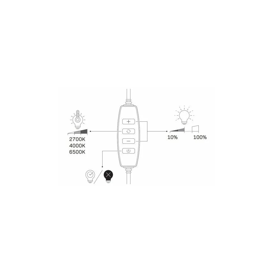 LED Ściemnialna lampa ze statywem i uchwytem do vlogowania LED/15W/5V 2700-6500K