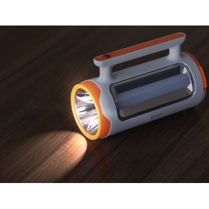 LED Ściemnialna latarka akumulatorowa 2w1 z funkcją power banku LED/5W/230V 3500 mAh
