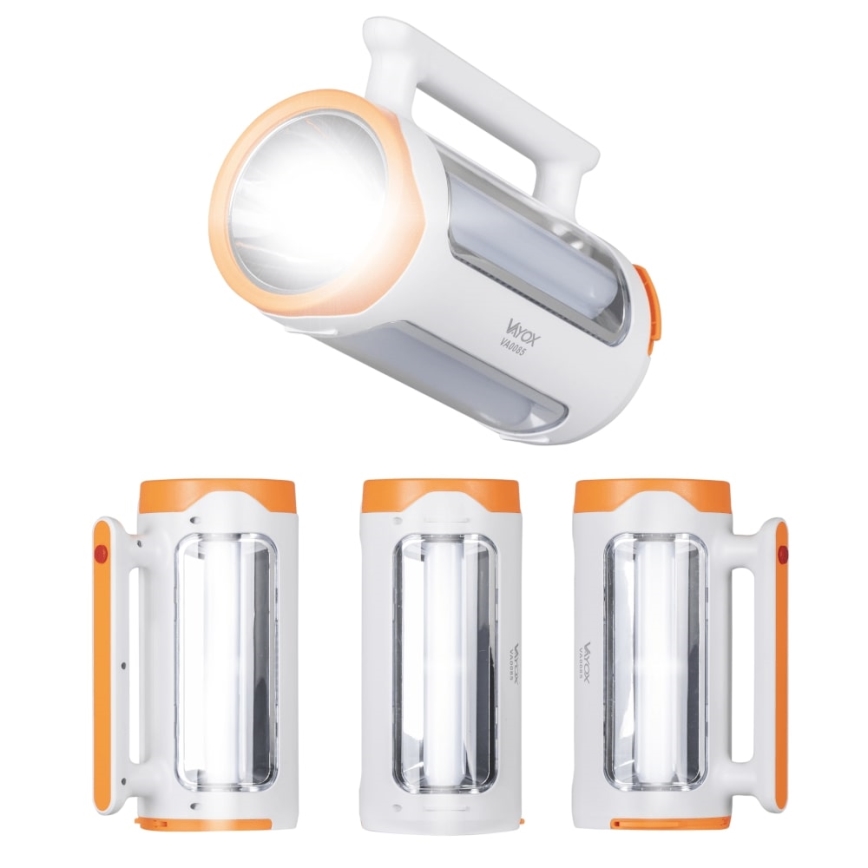 LED Ściemnialna latarka akumulatorowa 2w1 z funkcją power banku LED/5W/230V 3500 mAh