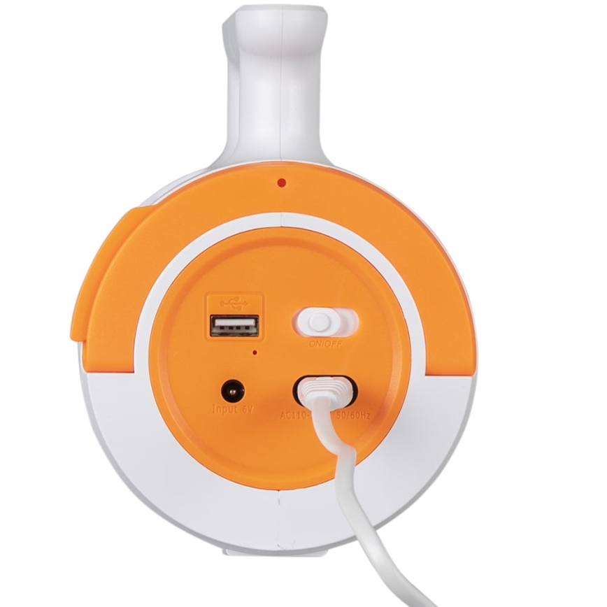 LED Ściemnialna latarka akumulatorowa 2w1 z funkcją power banku LED/5W/230V 3500 mAh