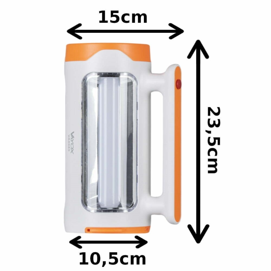 LED Ściemnialna latarka akumulatorowa 2w1 z funkcją power banku LED/5W/230V 3500 mAh