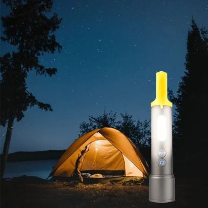 LED Ściemnialna latarka akumulatorowa LED/10W/5V IPX4 1200 mAh 650 lm