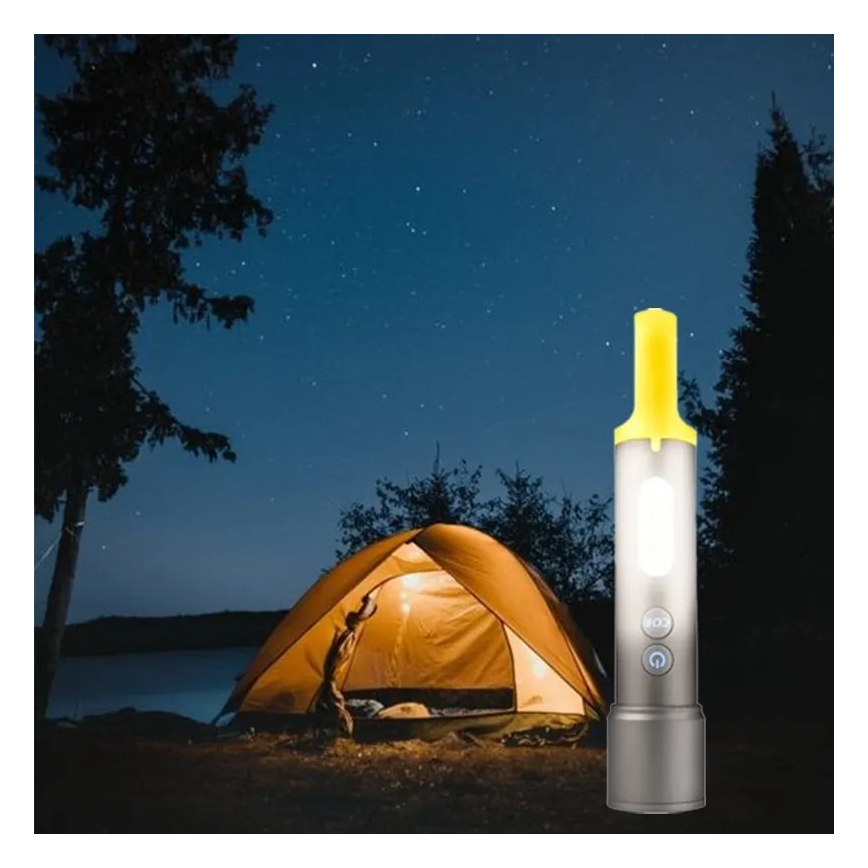 LED Ściemnialna latarka akumulatorowa LED/10W/5V IPX4 1200 mAh 650 lm