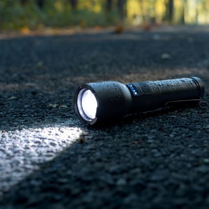 LED Ściemnialna latarka akumulatorowa LED/20W/5V IPX4 800 błyszcząca 2000 mAh