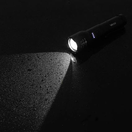 LED Ściemnialna latarka akumulatorowa LED/20W/5V IPX4 800 błyszcząca 2000 mAh