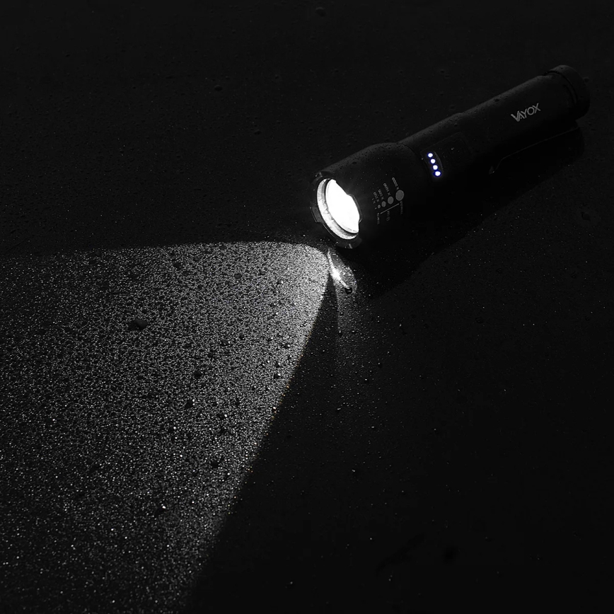 LED Ściemnialna latarka akumulatorowa LED/20W/5V IPX4 800 błyszcząca 2000 mAh