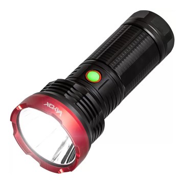 LED Ściemnialna latarka akumulatorowa LED/20W/5V IPX5 2000 błyszcząca 6000 mAh