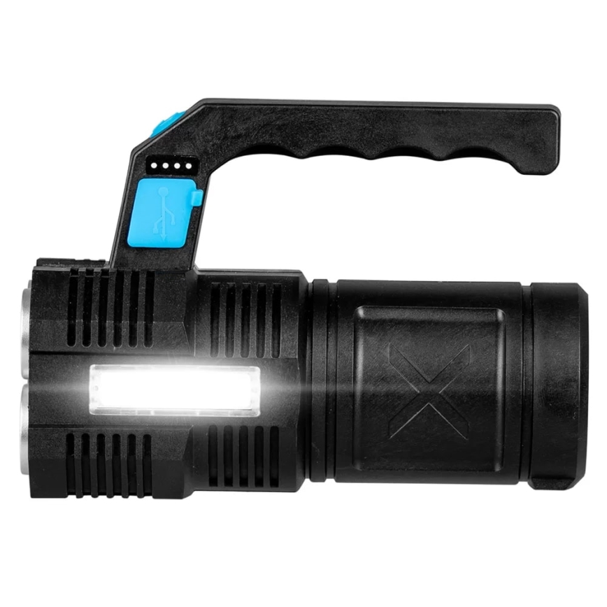 LED Ściemnialna latarka akumulatorowa LED/5V IPX4 250 błyszcząca 1200 mAh