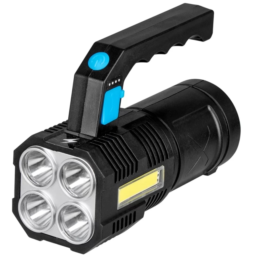 LED Ściemnialna latarka akumulatorowa LED/5V IPX4 250 błyszcząca 1200 mAh
