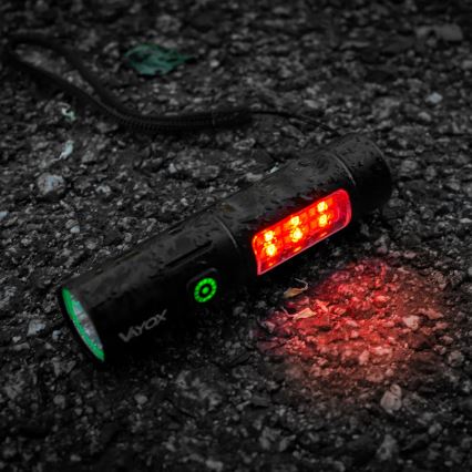 LED Ściemnialna latarka akumulatorowa z czerwonym światłem LED/5W/5V IPX4 250 błyszcząca 2000 mAh