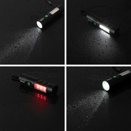 LED Ściemnialna latarka akumulatorowa z czerwonym światłem LED/5W/5V IPX4 250 błyszcząca 2000 mAh