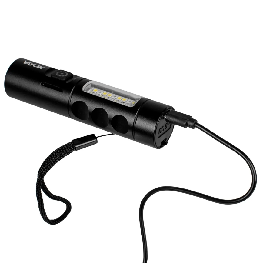 LED Ściemnialna latarka akumulatorowa z czerwonym światłem LED/5W/5V IPX4 250 błyszcząca 2000 mAh