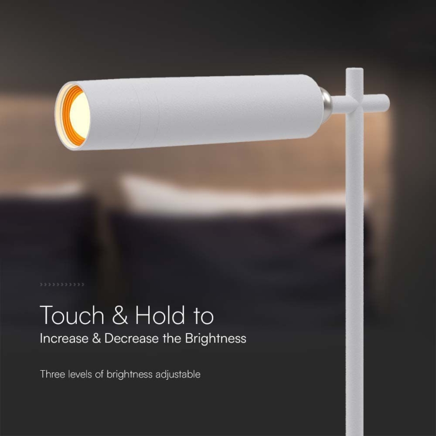 LED Ściemnialna magnetic rechargeable Lampa stołowa 3w1 LED/3W/5V 4000K 1500 mAh biała +
