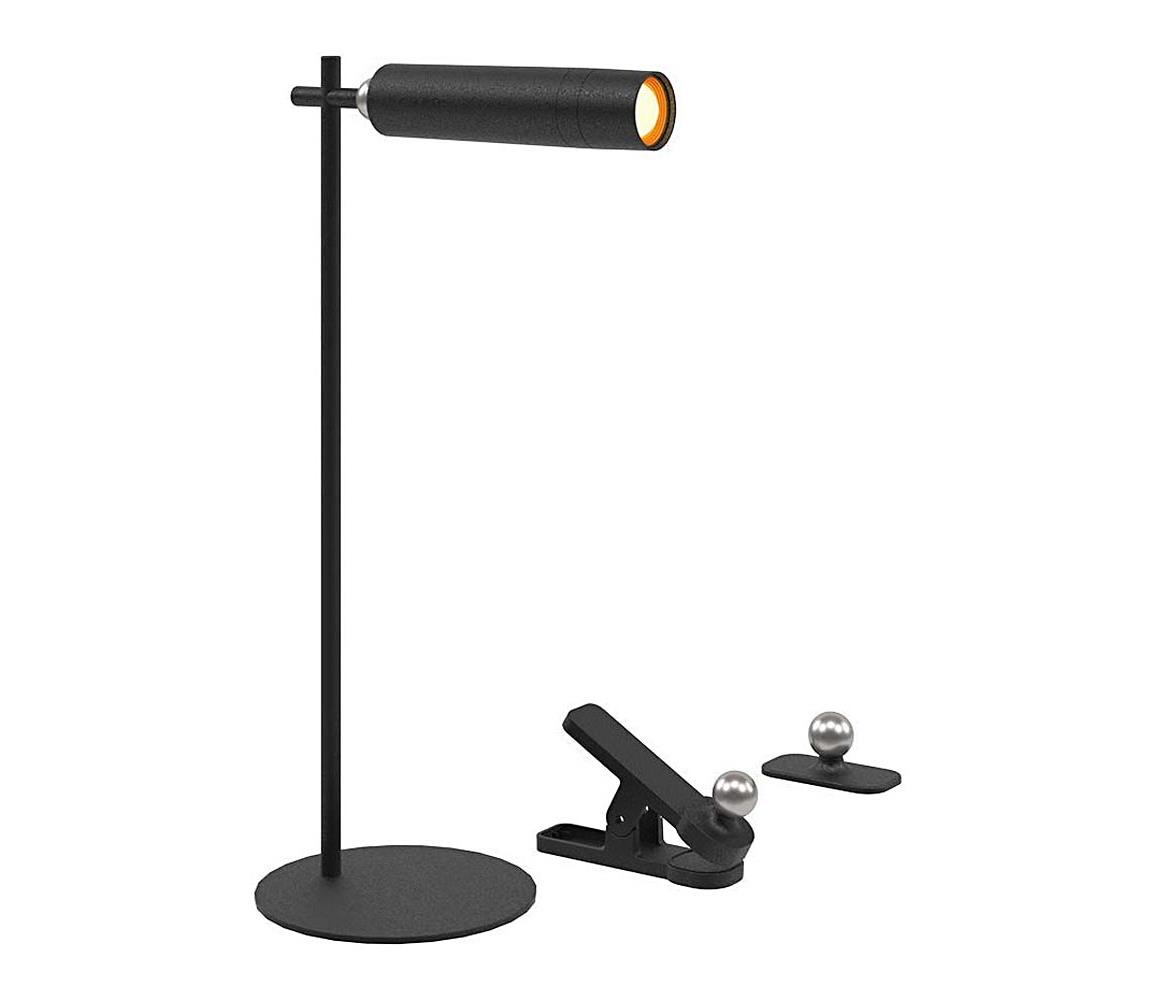 LED Ściemnialna magnetic Lampa stołowa LED/3W/5V 4000K 1500 mAh czarne