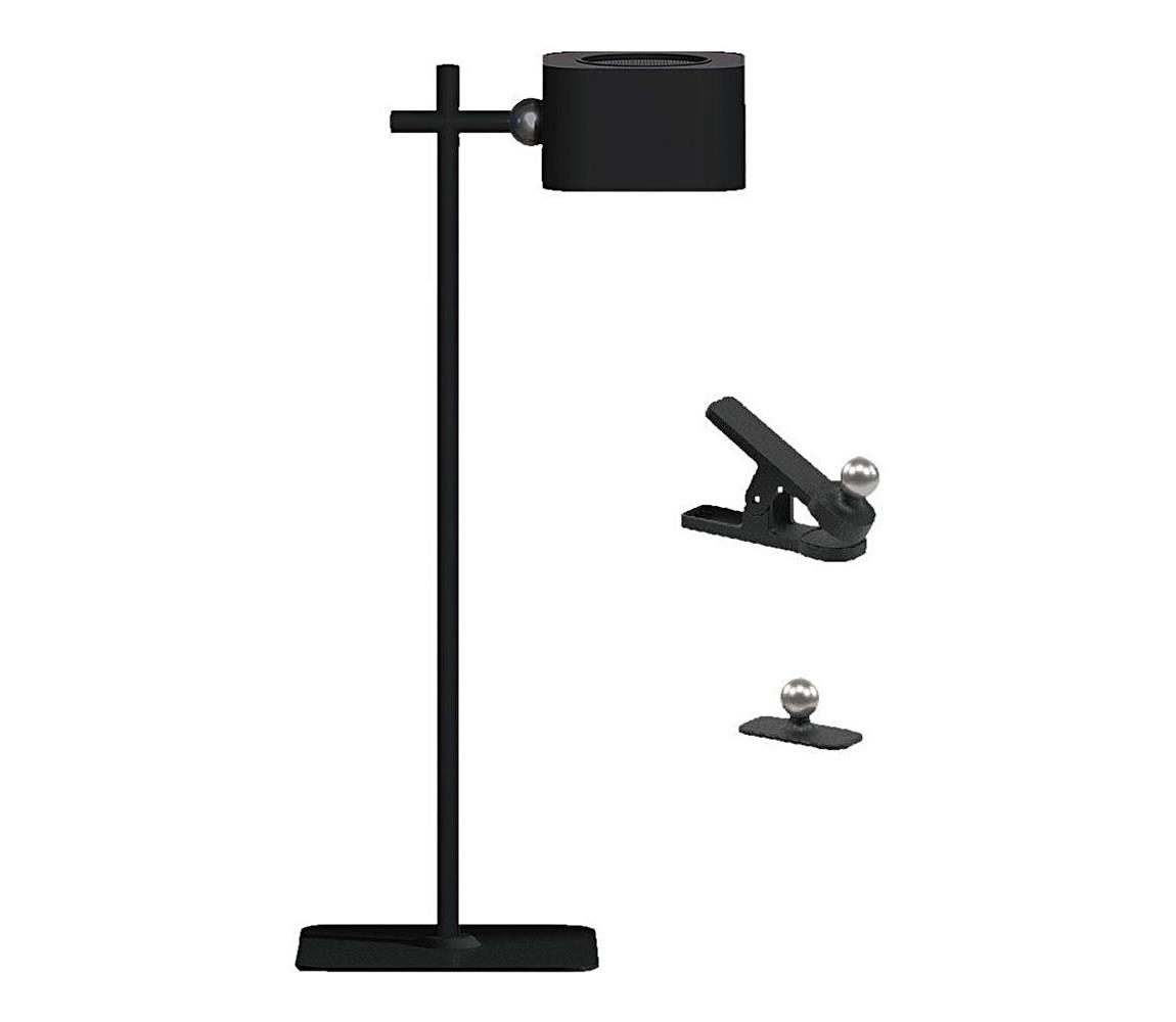 LED Ściemnialna magnetyczna lampa stołowa 4w1 LED/3W/5V 3000-6000K 1800 mAh czarna
