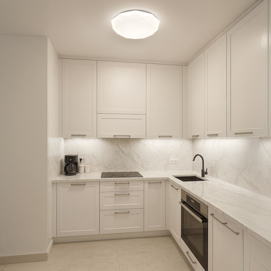 LED ściemnialna oprawa sufitowa HEX LED/72W/230V 3000–6000K śr. 50 cm biała + pilot zdalnego sterowania