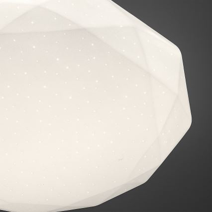 LED ściemnialna oprawa sufitowa HEX LED/72W/230V 3000–6000K śr. 50 cm biała + pilot zdalnego sterowania