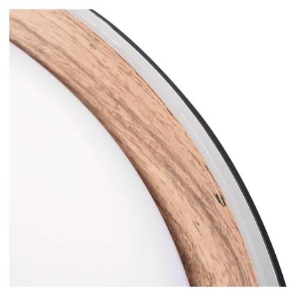 Ściemnialna oprawa sufitowa LED ILVI LED/30W/230V 2700-6500K śr. 40 cm czarna/beżowa + pilot zdalnego sterowania
