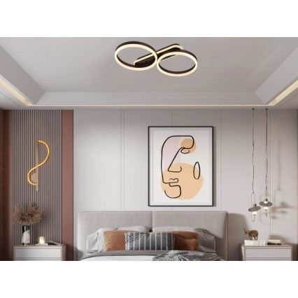LED Ściemnialna oprawa sufitowa LED/60W/230V 3000-6500K + pilot zdalnego sterowania