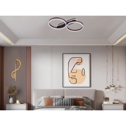 LED Ściemnialna oprawa sufitowa LED/60W/230V 3000-6500K + pilot zdalnego sterowania