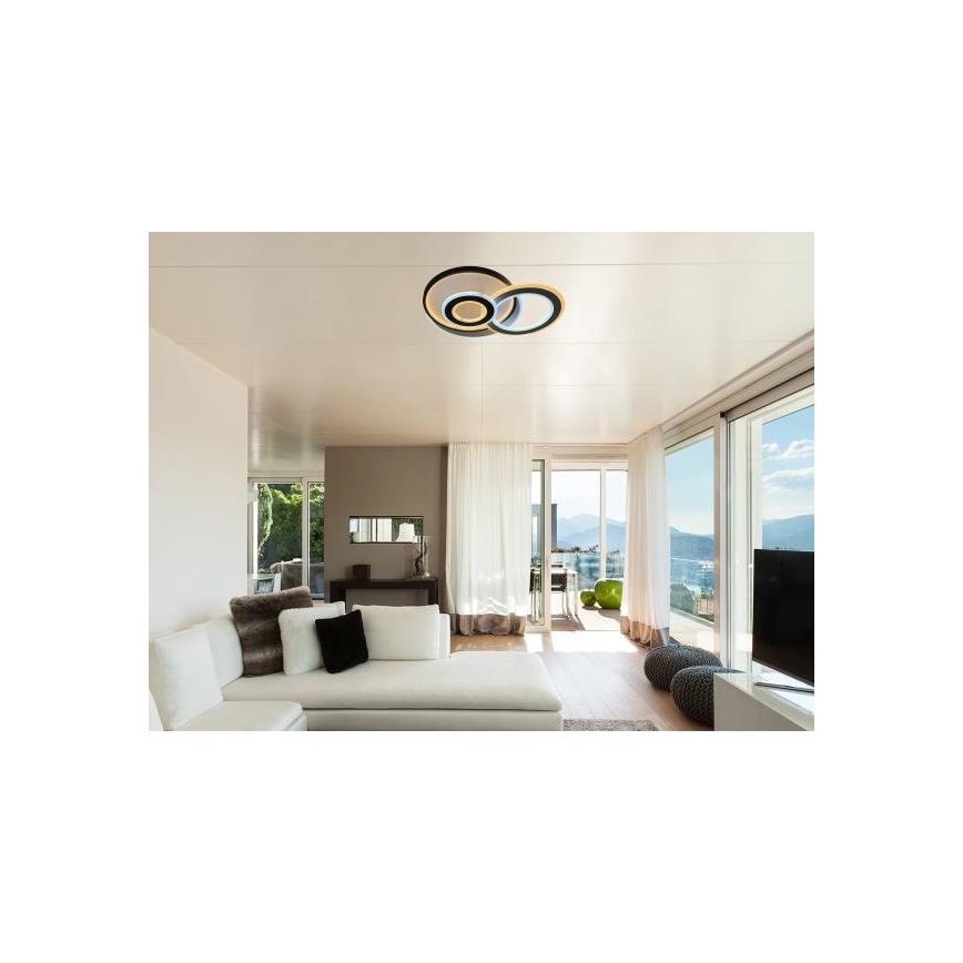 LED Ściemnialna oprawa sufitowa LED/95W/230V 3000-6500K + pilot zdalnego sterowania