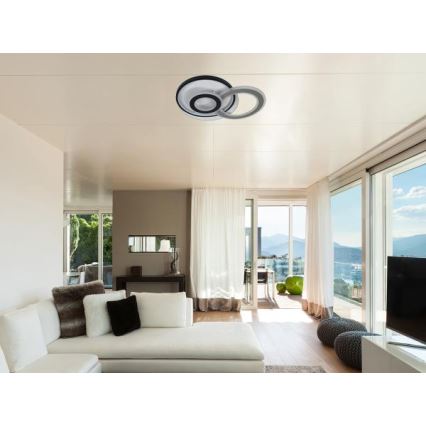 LED Ściemnialna oprawa sufitowa LED/95W/230V 3000-6500K + pilot zdalnego sterowania