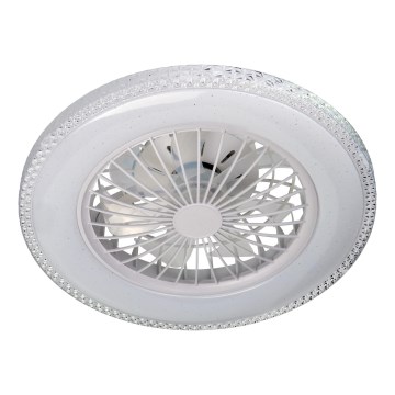 LED Ściemnialna oprawa sufitowa z wentylatorem EGYPT LED/48W/230V 3000-6500K biała + zdalne sterowanie