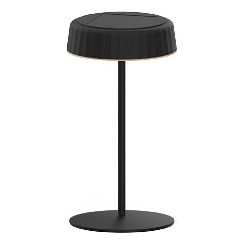 LED Ściemnialna solarna akumulatorowa lampa stołowa VIVIEN LED/3W/5V 2700K 1600 mAh IP54 czarne