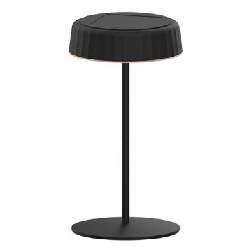 LED ściemnialna solarna ładowalna lampa stołowa VIVIEN LED/3W/5V 2700K 1600 mAh IP54 czarna