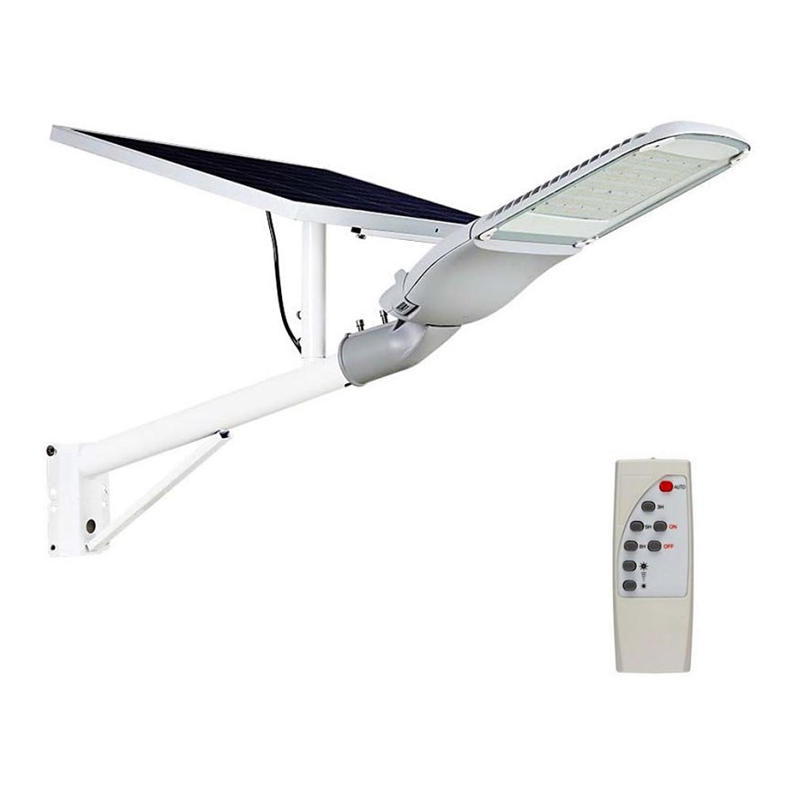 LED Ściemnialna solarna lampa uliczna SAMSUNG CHIP LED/50W/6,4V 6000K IP65 30000 mAh + zdalne sterowanie