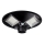 LED Ściemnialna solarna lampa uliczna z czujnikiem LED/15W/6V 11000 mAh 6500K IP65 czarny + zdalne sterowanie