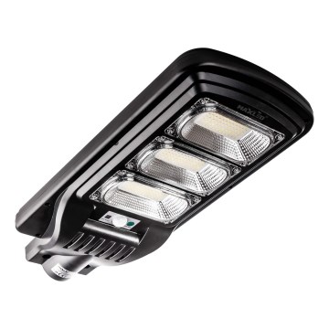 LED Ściemnialna solarna lampa uliczna z czujnikiem LED/180W/6V 6500K IP65 czarny + zdalne sterowanie