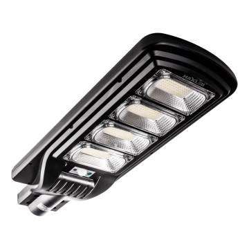 LED Ściemnialna solarna lampa uliczna z czujnikiem LED/240W/6V 6500K IP65 czarny + zdalne sterowanie
