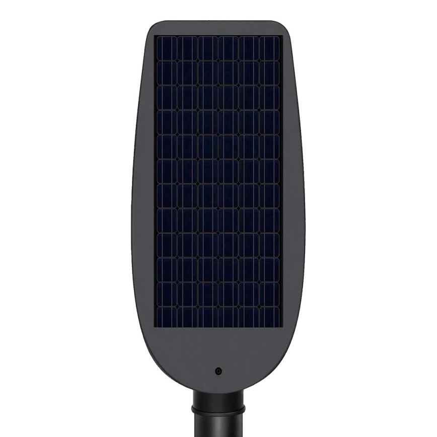 Ściemnialna solarna lampa uliczna LED z czujnikiem VENICE LED/100W/3,2V 6000 mAh IP65 czarna + pilot