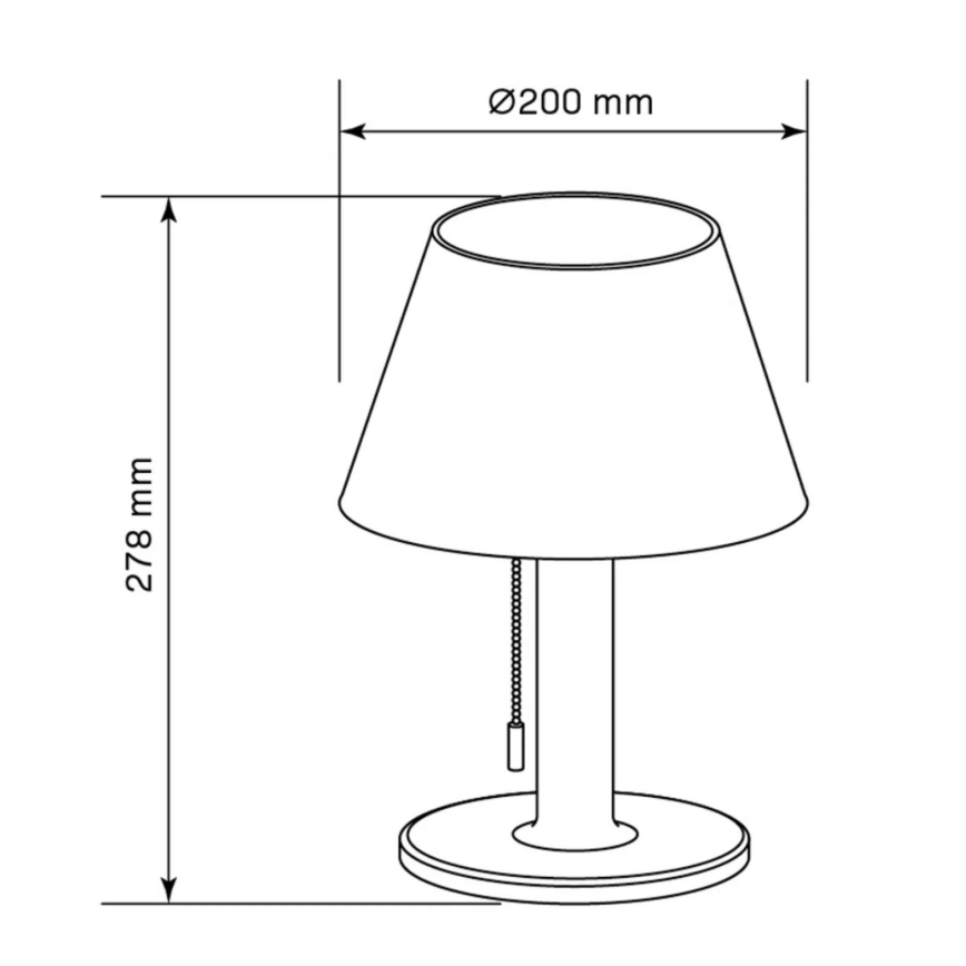 LED Ściemnialna solarny lampa VIOLA LED/3,7V 1200 mAh IP44
