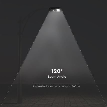 LED Przyciemnialna solarna lampa uliczna z czujnikiem ruchu i zmierzchu LED/6W/3,2V 6000K IP65 5000 mAh czarny + zdalne sterowanie