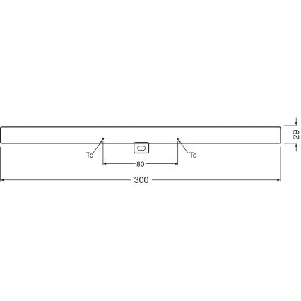 LED Ściemnialna świetlówkowa rura S14d/3W/230V 2700K 30 cm CRI 90 - Osram
