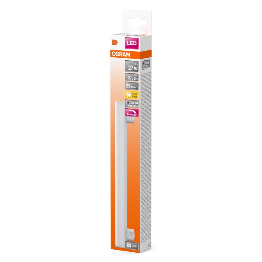 LED Ściemnialna świetlówkowa rura S14s/3W/230V 2700K 30 cm CRI 90 - Osram
