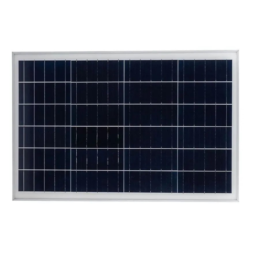 LED Ściemnialna uliczna lampa solarna LED/50W/6,4V 4000K IP65 50000 mAh + zdalne sterowanie