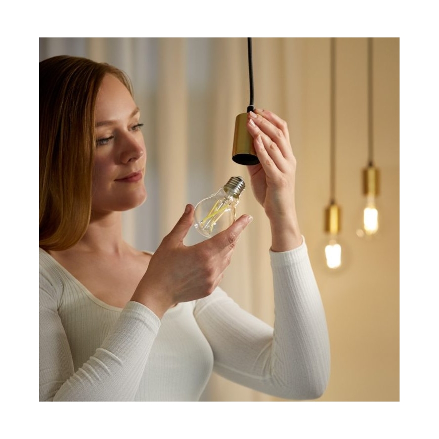 LED Ściemnialna żarówka FILAMENT A60 E27/6,7W/230V 2700-6500K CRI 90 Wi-Fi - WiZ