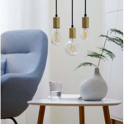 LED Ściemnialna żarówka FILAMENT A60 E27/6,7W/230V 2700-6500K CRI 90 Wi-Fi - WiZ