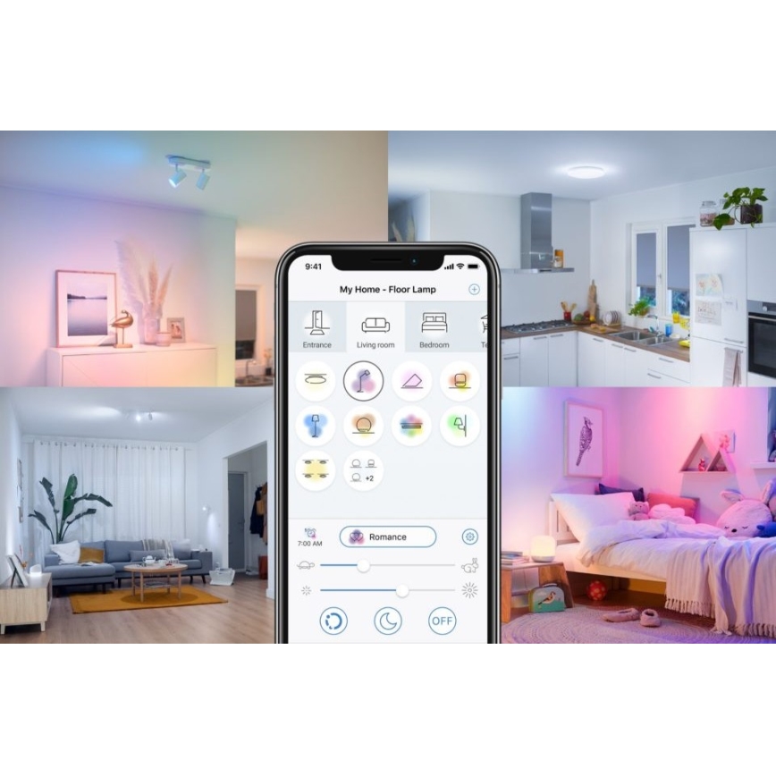 LED Ściemnialna żarówka FILAMENT A60 E27/6,7W/230V 2700-6500K CRI 90 Wi-Fi - WiZ